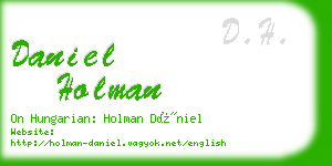 daniel holman business card